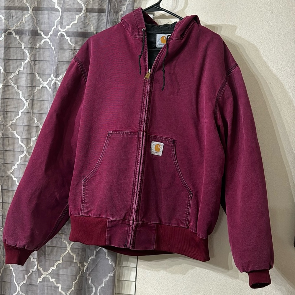 Carhartt JQ281 Quilted Nylon-Lined Sandstone Duck Active Jacket XL